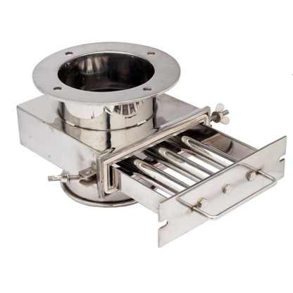 single drawer with round flanges grill