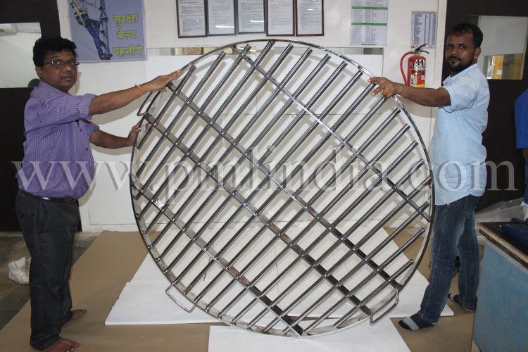 Large custom round magnetic grill