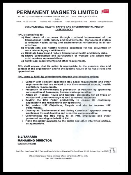 HSE Policy